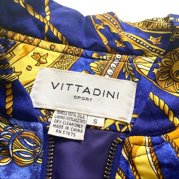 ✨💙 VINTAGE SILK BOMBER JACKET 💙✨ - Picture 4 of 4